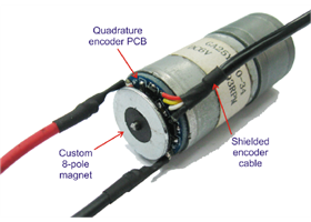 34-1 Metal Gearmotor with Encoder fitted